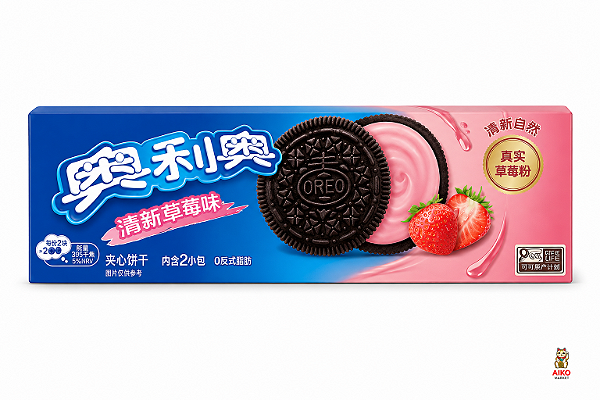 Biscoito Recheado Sabor Morango 95g