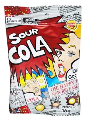 Bala Azeda Sabor Cola 16g