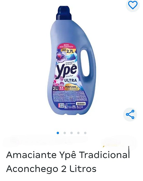 Amaciante de roupa Ypê