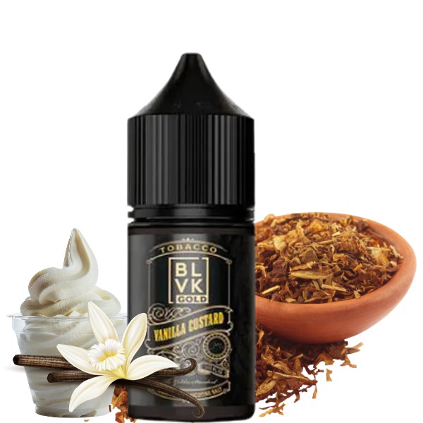 Líquido BLVK Tobacco - Vanilla Custard -Nic Salt