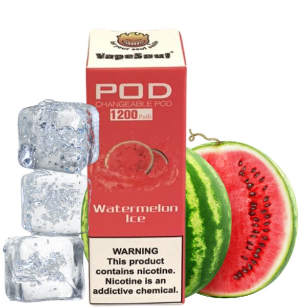 Cartucho para Pod Recarregável Watermelon 1200 puffs- Vapesoul