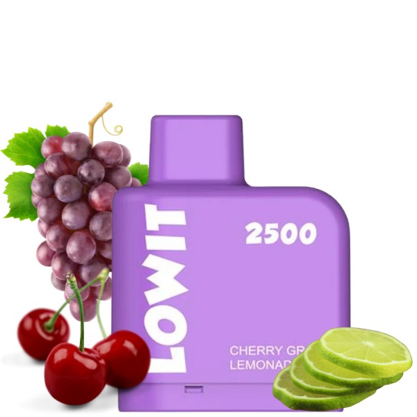 Refil para ElfBar Lowit 2500puffs -  Cherry Grape Lemonade