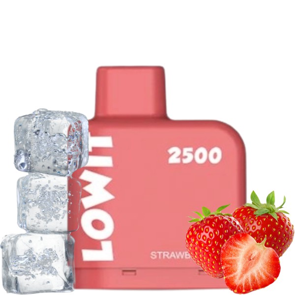 Refil para ElfBar Lowit 2500puffs - Strawberry Ice