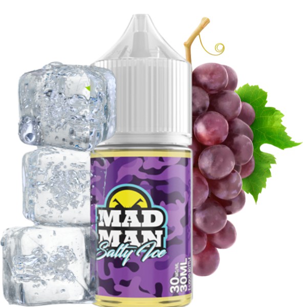 Líquido Mad Man Nic Salt Ice - Grape