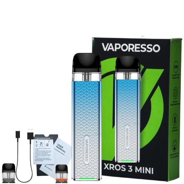 Kit Pod System XROS 3 Mini 1000mAh Vaporesso - Sky Blue