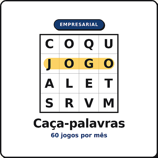 Empresarial | Pacote Caça-Palavras
