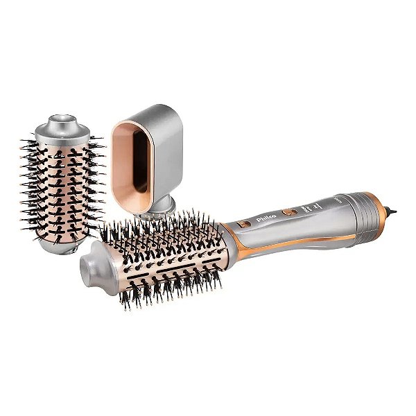 Escova Secadora Philco Pes19sg 3 Acessórios 1300w Cor Prata