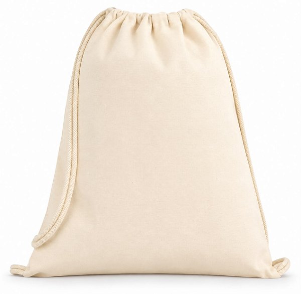 Mochila Saco Personalizada em Algodão Crú - 35cm x 40cm