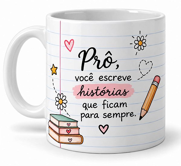 Caneca Prô - Histórias que Ficam - 325 ml