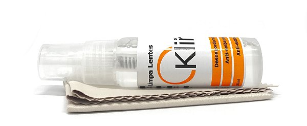 Limpa-Lente Kit DeKlin 30ml Microfibra 15x18 Personalizado Min100Pçs