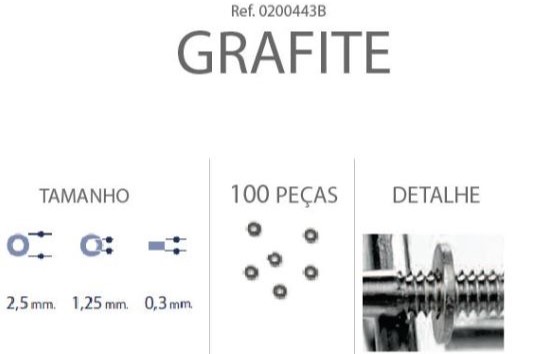 Anilha Metal 2,5x1,25x0,30mm GunMetal