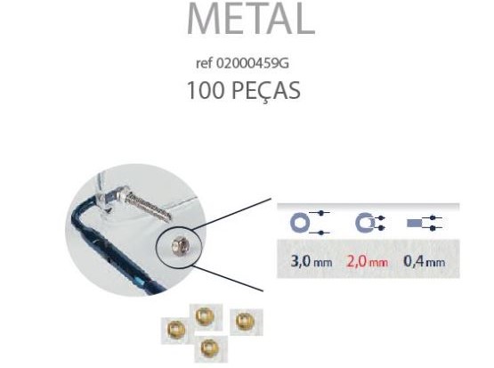 Anilha Metal 3,0x2,00x0,40mm Ouro