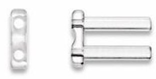 Prego Duplo Plástico D=1,45mmx7,8mm Rígido Furo