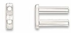 Prego Duplo Plástico D=1,5mmx7,0mm Furo Passante