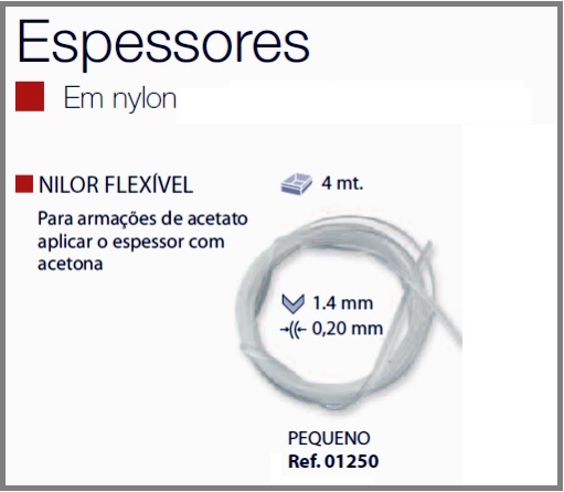 Espessura Fio Nylon Flexível Pequeno