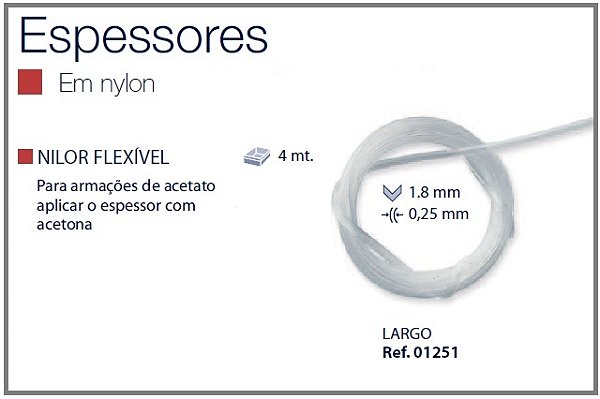Espessura Fio Nylon Flexível Grande