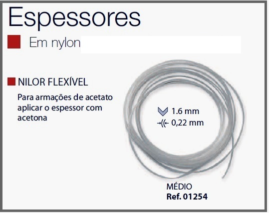 Espessura Fio Nylon Flexível Médio