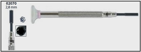 Chave Porca 6 Pontas 2,8mm