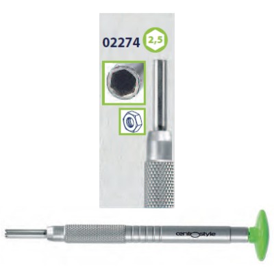 Chave Porca Hexagonal 2,5mm Alumínio Verde