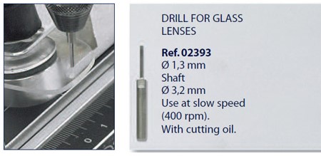 Broca Metal Duro p/ Vidro 1,3mm