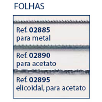 Folha Serra Acetato Helicoidal