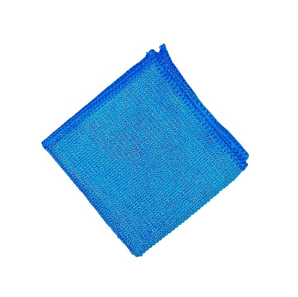 Microfibra Felpuda 15x15 Azul Marinho Embalada/Bula