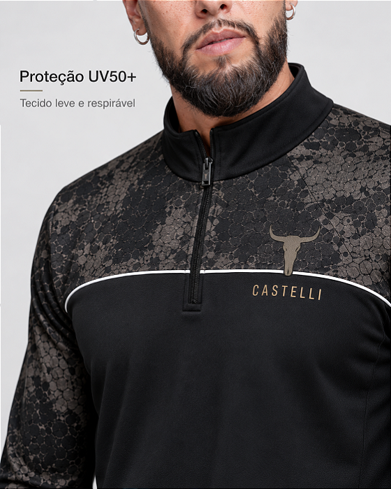 Detalhes Camisa Castelli Long Horn