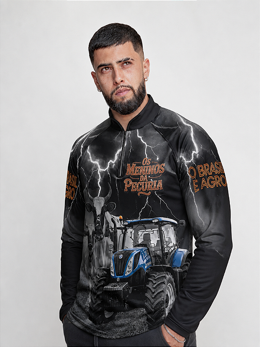 Camisa Força do Agro Trator Castelli com Proteção Solar UV50+