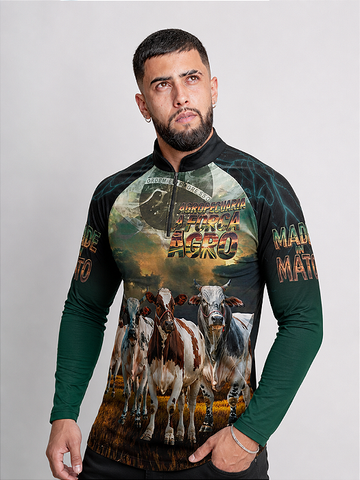 Camisa Força do Agro 3 Castelli com Proteção Solar UV50+