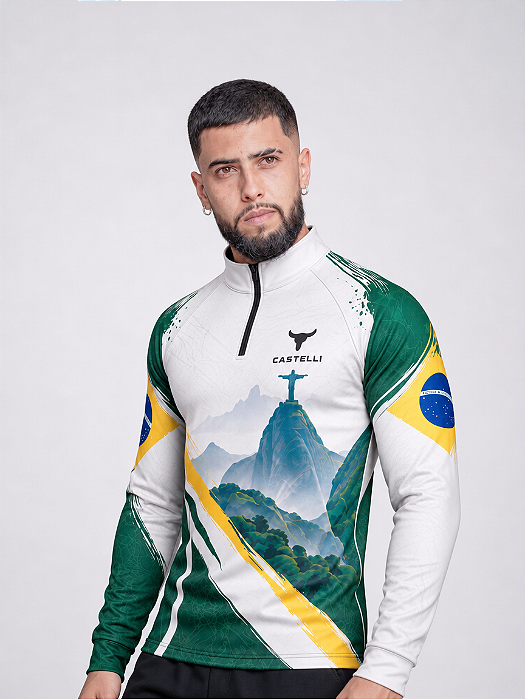 Camisa Brasil Rio de Janeiro Castelli com Proteção Solar UV50+
