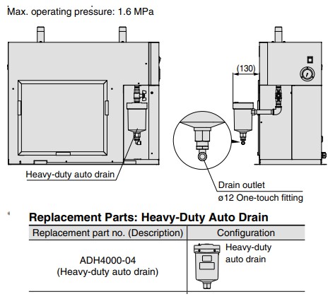 Dreno Automatico Para Ar Comprimido SMC ADH4000-04C