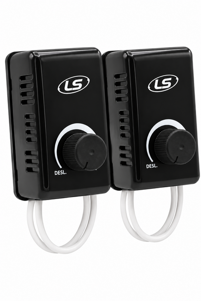 Kit com 2 Dimmer Rotativo LS 3000W Bivolt com Caixa Dissipadora Ref-3195