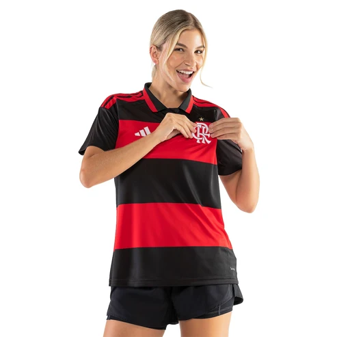 Camisa Feminina Flamengo I 26/27 Torcedor - Rubro Negra