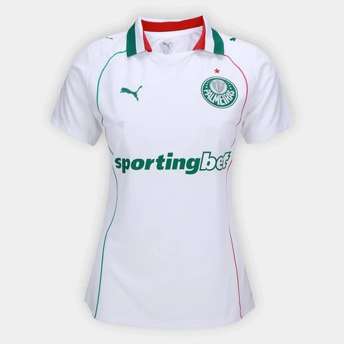 Camisa Feminina Palmeiras Torcedor - 26/27 - Branca - SportingBet