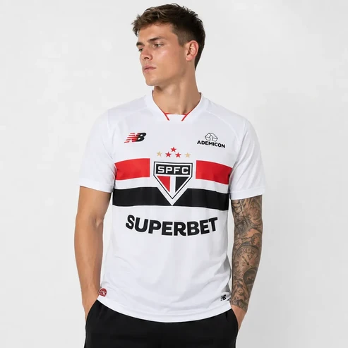 Camisa do São Paulo I 26/27 New Balance Torcedor - Branca