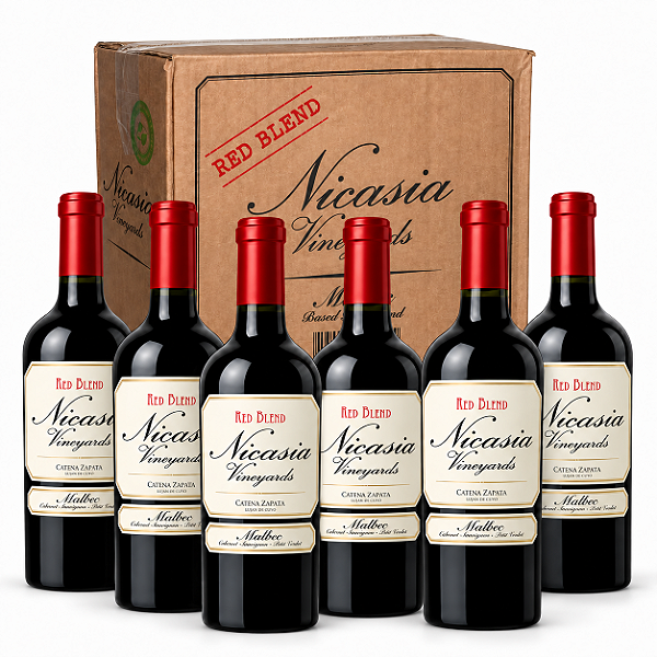 Kit Com 6 Garrafas — Vinho Nicasia Vineyards Malbec 750ml