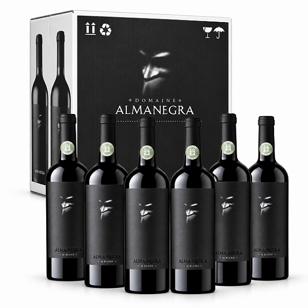 Kit Com 6 Garrafas — Vinho Alma Negra Mistério 750ml