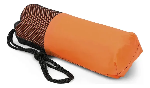 CAPA DE CHUVA PONCHO COMPACTO IMPERMEÁVEL NTK LARANJA