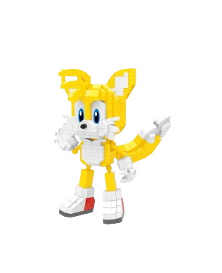 Tails Sonic - Conjunto de Blocos de Montar