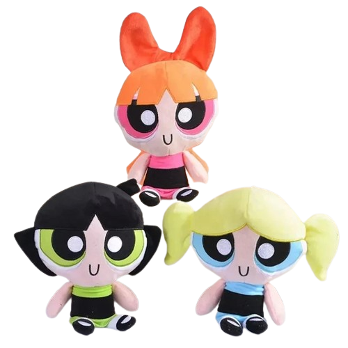 3 Pelúcias As Meninas Super Poderosas - Kit Colecionável