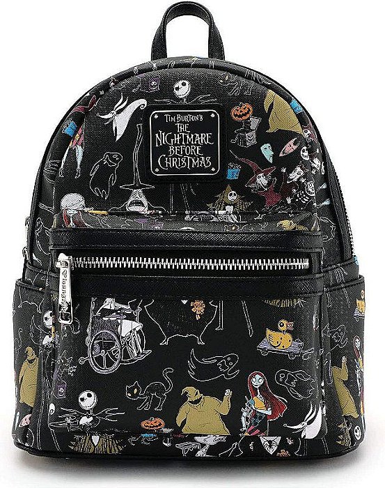 The Nightmare Before Christmas - Mochila Tim Burton em Corino