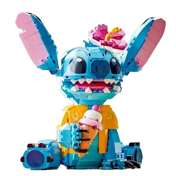 Stitch Disney - Modelo em Blocos de Montar