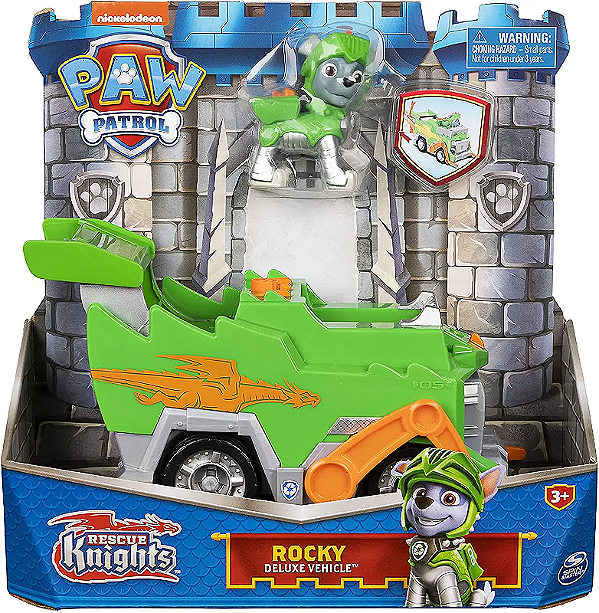 Patrulha Canina Rocky Deluxe Vehicle - Rescue Knights Nickelodeon