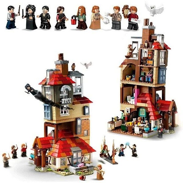 O Ataque à Toca Harry Potter - Blocos de Montar
