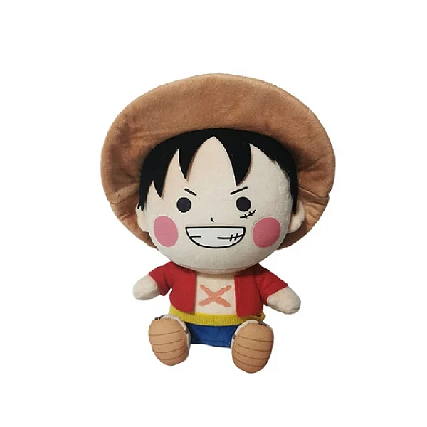 One Piece Monkey D. Luffy - Pelúcia Versão Mangá