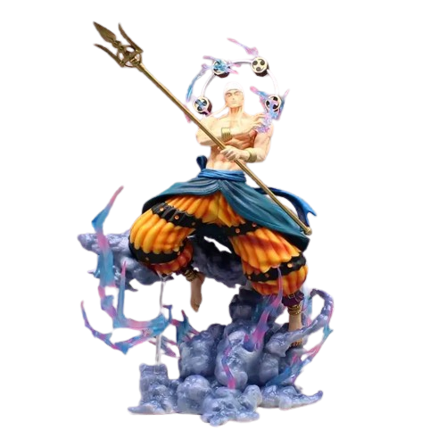 Deus Enel - Estátua 33Cm com LED's One Piece