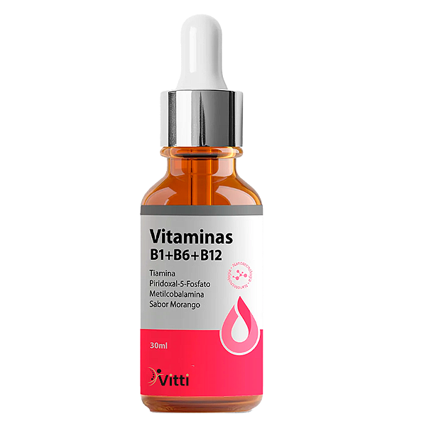 Vitamina B1 + B6 + B12 em Gotas 30 ml | Vitti