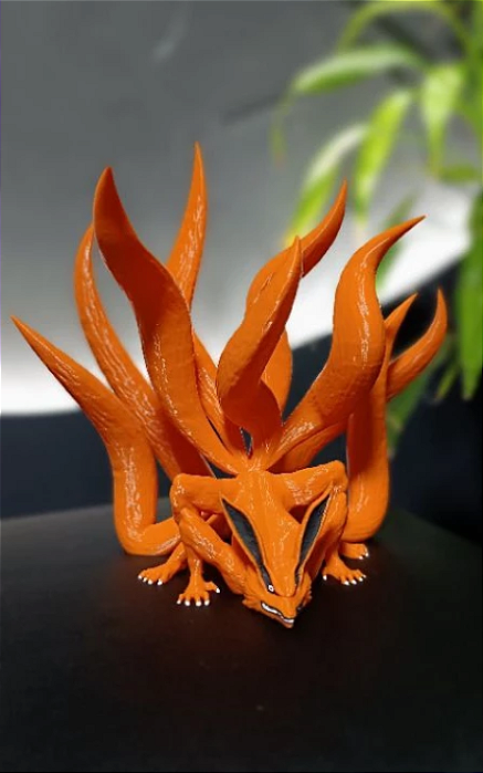 Diorama Naruto Kurama - Action Figure Kyuubi - Raposa de nove caudas - Naruto Kitsune Colecionável