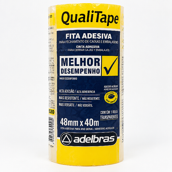 FITA EMPACOTAMENTO 48MMX40M TRP - QUALITAPE