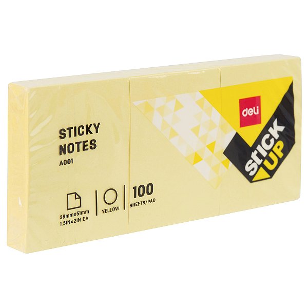 NOTAS ADESIVAS 38X51MM AMA 300 FLS - DELI